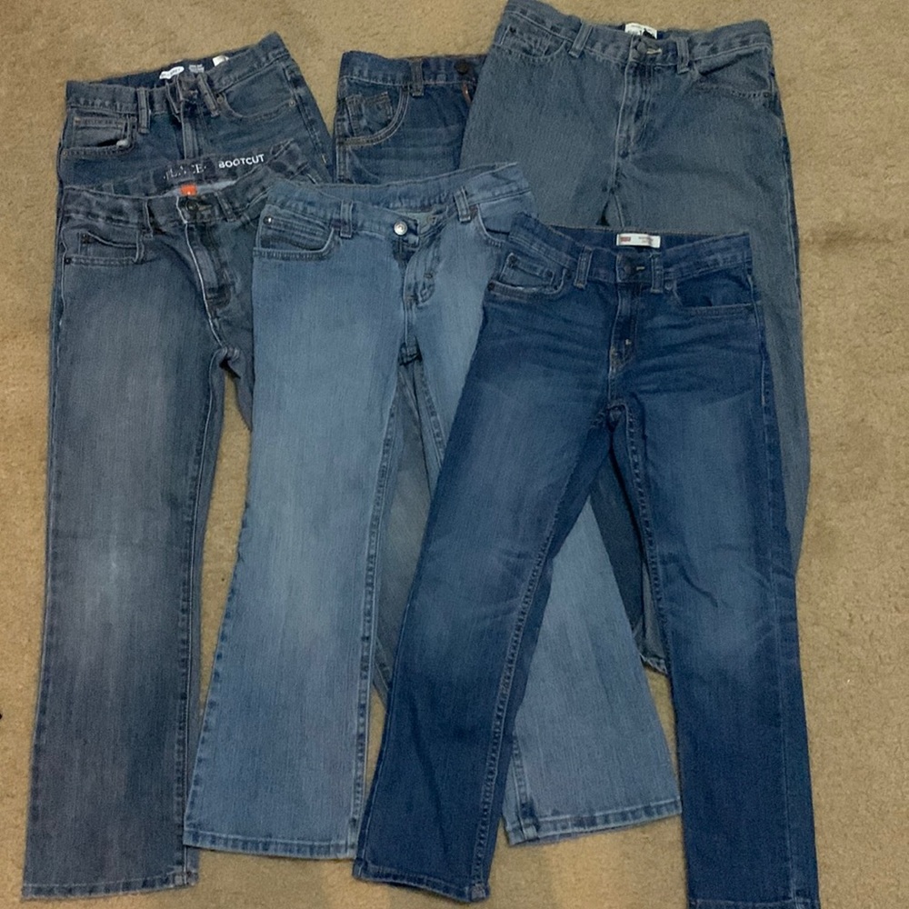 6 pairs of boys jean size 7